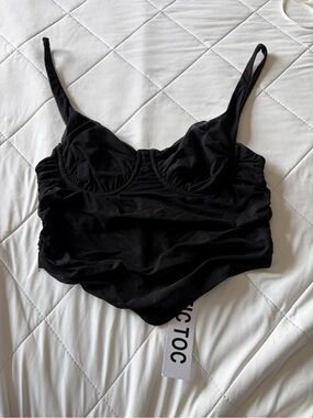 NWT TIC TOC Womens Corset Top Size S